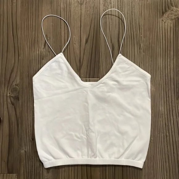 Free People Intimately skinny strap seamless brami cropped sweetheart cami top - Picture 8 of 11